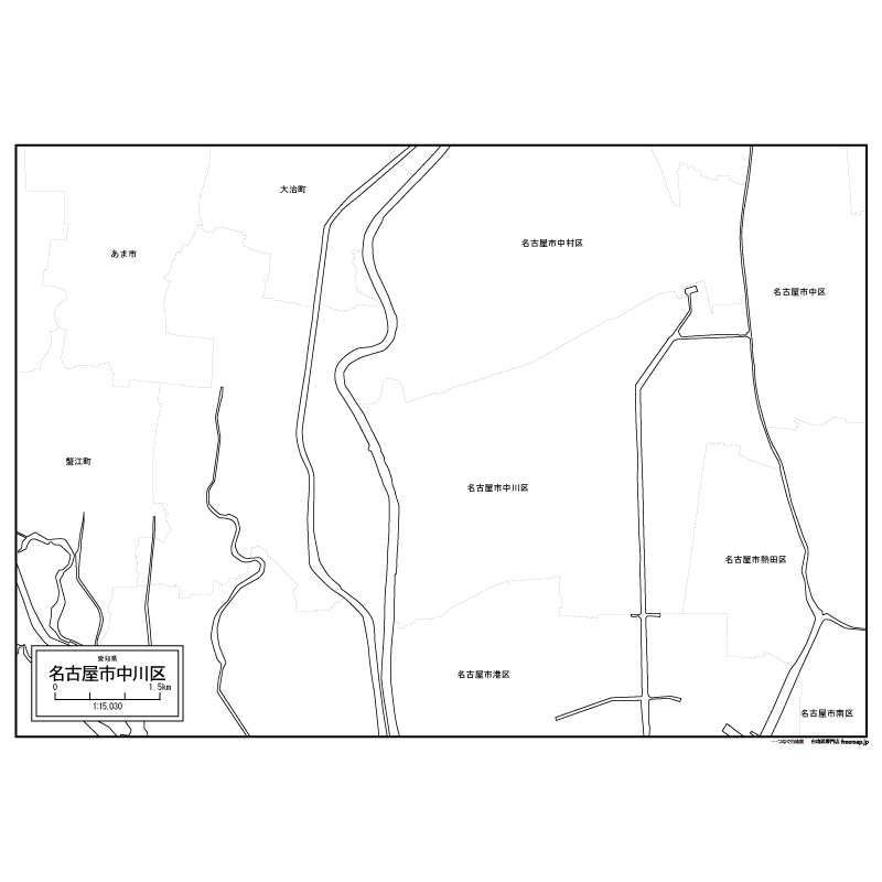 中川区 | 白地図専門店