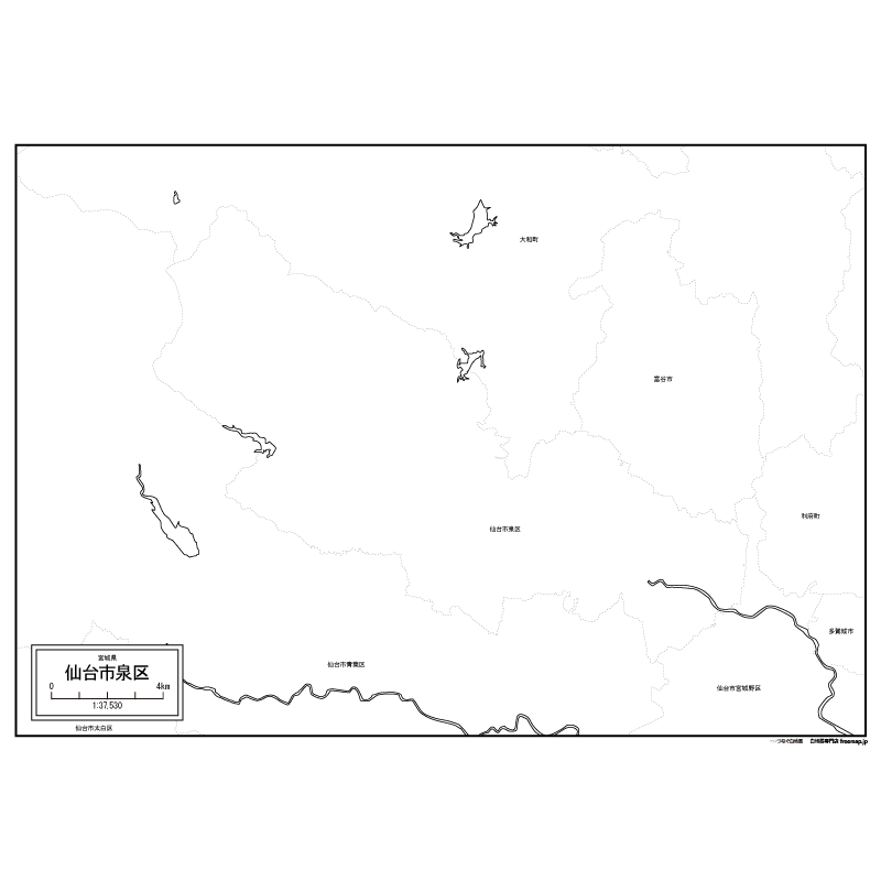 泉区 | 白地図専門店