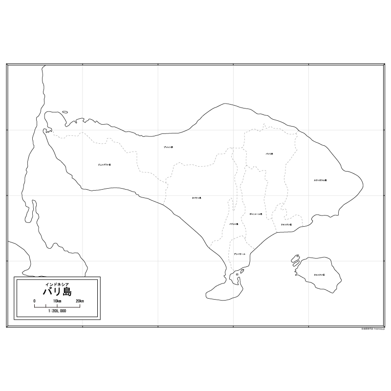 バリ島全図のサムネイル